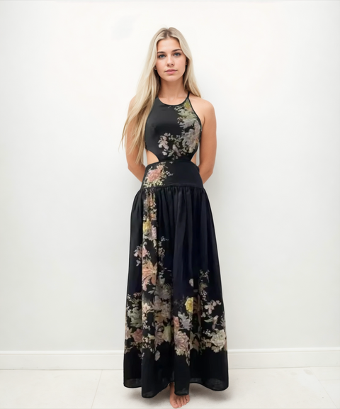 Flora Linen Dress