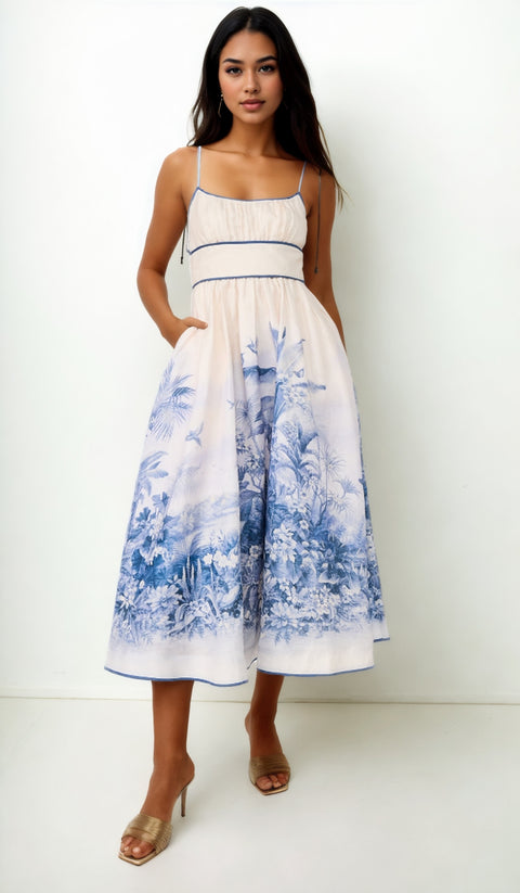 Gabrielle Linen Dress